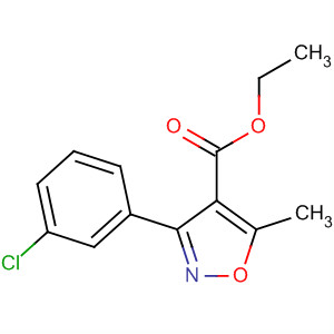 4-Isoxazolecarboxylicacid,3-(3-chlorophenyl)-5-methyl-,ethylester(9ci) Structure,495417-28-2Structure