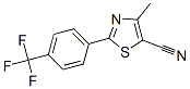 4-Methyl-2-[4-(trifluoromethyl)phenyl]-1,3-thiazole-5-carbonitrile Structure,499796-94-0Structure