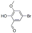 5-Bromo-2-hydroxy-3-methoxybenzaldehyde Structure,5034-74-2Structure