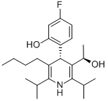 3-Pyridinemethanol, 5-butyl-4-(4-fluoro-2-hydroxyphenyl)-α-methyl-2,6-bis(1-methylethyl)-, (αR,4S)- (9CI) Structure,503610-08-0Structure