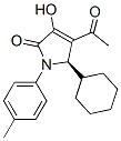 2H-Pyrrol-2-one, 4-acetyl-5-cyclohexyl-1,5-dihydro-3-hydroxy-1-(4-methylphenyl)-, (5R)- Structure,512176-60-2Structure