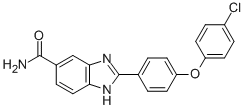 2-[4-(4-Chlorophenoxy)phenyl]-1h-benzimidazole-5-carboxamide Structure,516480-79-8Structure