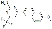 4-(6-Methoxy-2-naphthyl)-6-(trifluoromethyl)pyrimidin-2-amine Structure,519056-66-7Structure