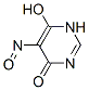 4(1H)-pyrimidinone, 6-hydroxy-5-nitroso-(9ci) Structure,52809-58-2Structure