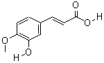 3-Hydroxy-4-methoxycinnamic acid Structure,537-73-5Structure