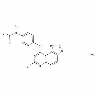 N-methyl-n-[4-[(7-methyl-1h-imidazo[4,5-f]quinolin-9-yl)amino]phenyl]-acetamide hydrochloride Structure,55435-65-9Structure