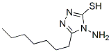 4-Amino-5-heptyl-3-mercapto-1,2,4-triazole Structure,56240-89-2Structure