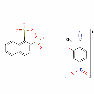 Bis(2-methoxy-4-nitrobenzenediazonium) naphthalenedisulphonate Structure,56307-70-1Structure