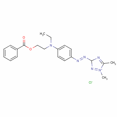 3-[[4-[[2-(Benzoyloxy)ethyl]ethylamino]phenyl]azo]dimethyl-1h-1,2,4-triazolium chloride Structure,56729-05-6Structure