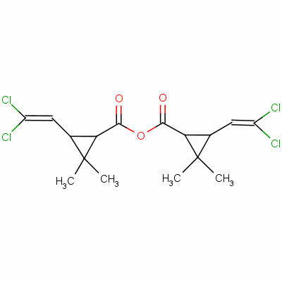 3-(2,2-Dichlorovinyl)-2,2-dimethylcyclopropanecarboxylic anhydride Structure,56860-12-9Structure