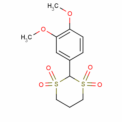 2-(3,4-Dimethoxyphenyl)-1,3-dithiane 1,1,3,3-tetraoxide Structure,57009-86-6Structure