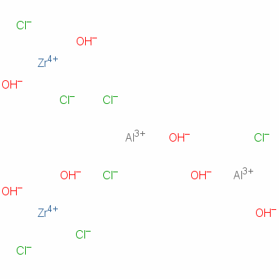 Aluminum zirconium chloride hydroxide Structure,57158-29-9Structure