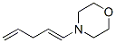 4-[(1E)-1,4-pentadien-1-yl]morpholine Structure,58369-83-8Structure