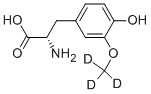 L-3-(4-hydroxy-3-methoxy-d3-phenyl)alanine Structure,586954-09-8Structure