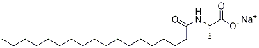 N-octadecanoyl-l-alanine sodium salt Structure,58725-36-3Structure