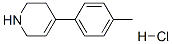 4-(4-Methylphenyl)-1,2,3,6-tetrahydropyridine hydrochloride Structure,59084-09-2Structure