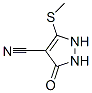 1H-pyrazole-4-carbonitrile, 2,3-dihydro-5-(methylthio)-3-oxo- Structure,59541-47-8Structure