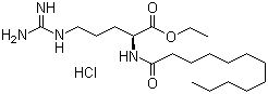 Ethyl lauroyl arginate hcl Structure,60372-77-2Structure