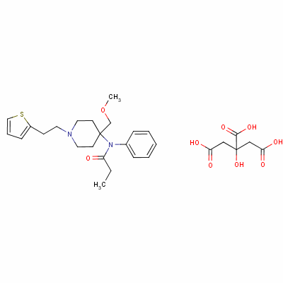 Sufentanil citrate Structure,60561-17-3Structure