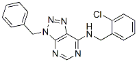 3H-1,2,3-triazolo[4,5-d]pyrimidin-7-amine, n-[(2-chlorophenyl)methyl]-3-(phenylmethyl)-(9ci) Structure,606108-15-0Structure