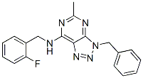 3H-1,2,3-triazolo[4,5-d]pyrimidin-7-amine, n-[(2-fluorophenyl)methyl]-5-methyl-3-(phenylmethyl)-(9ci) Structure,606108-21-8Structure