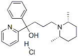 4-[(2R,6s)-2,6-dimethyl-1-piperidyl]-1-phenyl-1-pyridin-2-yl-butan-1-ol hydrochloride Structure,61477-94-9Structure