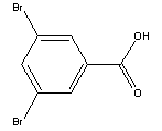 3,5-二溴苯甲酸結(jié)構(gòu)式_618-58-6結(jié)構(gòu)式