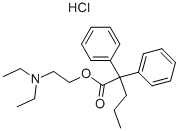 2-(Diethylamino)ethyl 2,2-diphenylpentanoate hydrochloride Structure,62-68-0Structure