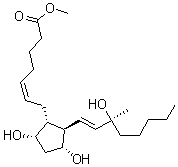 Prosta-5,13-dien-1-oic acid,9,11,15-trihydroxy-15-methyl-,methyl ester,(5z,9r,11r,13e,15s)- Structure,62776-96-9Structure