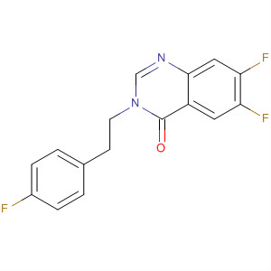 6,7-Difluoro-3-[2-(4-fluorophenyl)ethyl]-4(3h)-quinazolinone Structure,628326-34-1Structure