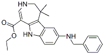 Azepino[4,5-b]indole-5-carboxylic acid, 1,2,3,6-tetrahydro-1,1-dimethyl-9-[(phenylmethyl)amino]-, ethyl ester Structure,629663-32-7Structure