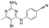 4-[(2-Amino-5-bromo-6-methyl-pyrimidin-4-yl)amino]benzonitrile Structure,6303-42-0Structure