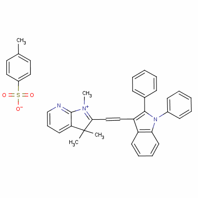 2-[2-(1,2-Diphenyl-1h-indol-3-yl)vinyl]-1,3,3-trimethyl-3h-pyrrolo[2,3-b]pyridinium toluene-p-sulphonate Structure,63123-18-2Structure