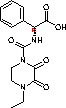 (2R)-2-[(4-Ethyl-2,3-dioxopiperazinyl)carbonylamino]-2-phenylacetic acid Structure,63422-71-9Structure