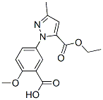 5-(5-(Ethoxycarbonyl)-3-methyl-1H-pyrazol-1-yl)-2-methoxybenzoic acid Structure,637318-31-1Structure