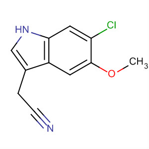 1H-indole-3-acetonitrile, 6-chloro-5-methoxy- Structure,63762-73-2Structure