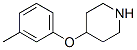 4-(3-Methylphenoxy)piperidine Structure,63843-46-9Structure