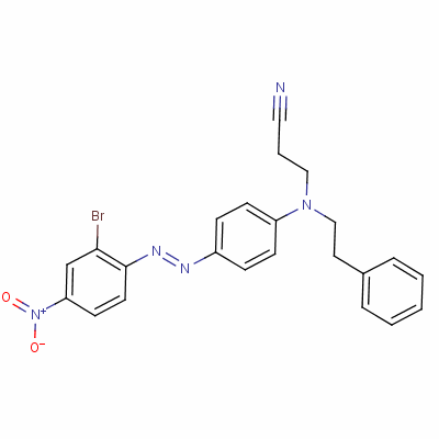 3-[[4-[(2-Bromo-4-nitrophenyl)azo]phenyl ](2-phenylethyl)amino]propiononitrile Structure,64071-85-8Structure