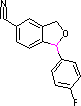 1-(4-Fluorophenyl)-1,3-dihydro isobenzofuran-5-carbonitile Structure,64169-67-1Structure