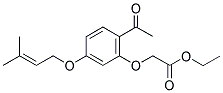 2’-Ethoxycarbonylmethoxy-4’-(3-methyl-2-butenyloxy) acetophenone Structure,64506-46-3Structure