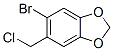 5-Bromo-6-(chloromethyl)-1,3-benzodioxole Structure,64603-67-4Structure