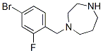 1-(4-Bromo-2-fluorobenzyl)-1,4-diazepane Structure,646455-62-1Structure