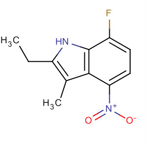 1H-indole,2-ethyl-7-fluoro-3-methyl-4-nitro-(9ci) Structure,663177-51-3Structure