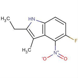 1H-indole,2-ethyl-5-fluoro-3-methyl-4-nitro-(9ci) Structure,663177-52-4Structure