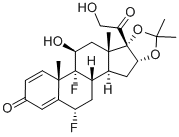 6a,9a-Fifluoro-16a,17a-isopropylidenedioxy-1,4-pregnadiene-3,20-dione Structure,67-73-2Structure