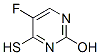 5-Fluoro-4-mercapto-2-hydroxypyrimidine Structure,671-41-0Structure