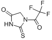 4-Imidazolidinone, 2-thioxo-1-(trifluoroacetyl)-(9ci) Structure,671-99-8Structure