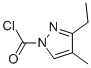 1H-pyrazole-1-carbonyl chloride, 3-ethyl-4-methyl-(9ci) Structure,67514-66-3Structure