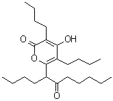 2H-pyran-2-one, 3,5-dibutyl-6-(1-butyl-2-oxoheptyl)-4-hydroxy- Structure,68112-21-0Structure