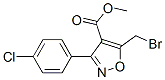 4-Isoxazolecarboxylicacid,5-(bromomethyl)-3-(4-chlorophenyl)-,methylester(9ci) Structure,682352-80-3Structure